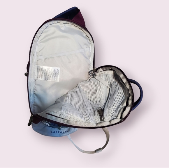 THE NORTH FACE Borealis Sling Pack 6L Daypack Blue and Maroon | EUC - Picture 3 of 5